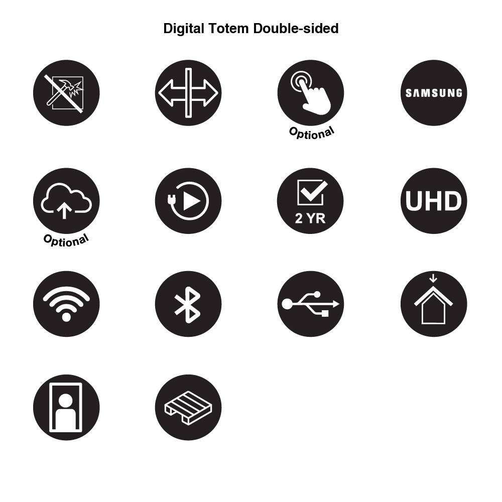 Digitale Infostele Doppelseitig