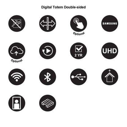 Digitale Infostele Doppelseitig