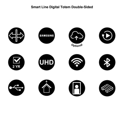 Digitale Infostele Smartline Doppelseitig